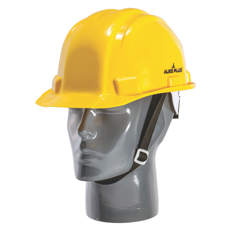Safety Helmet with Four-point Plastic Suspension & Ratchet Fit Adjustment